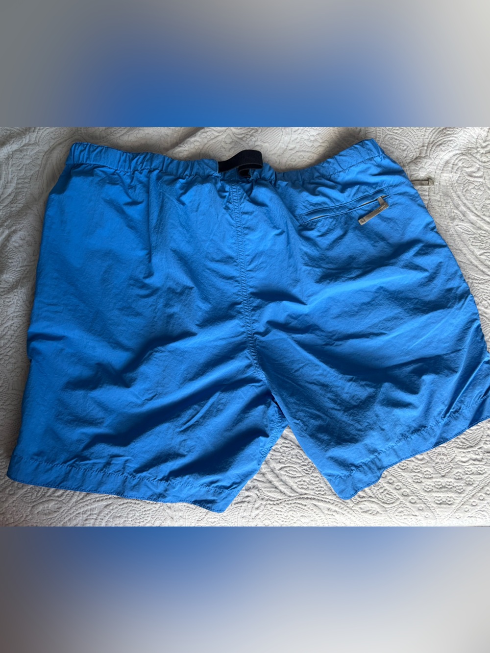 J. Crew 6” Hiking Shorts - Blue with Black Belt - Picture 2 of 5